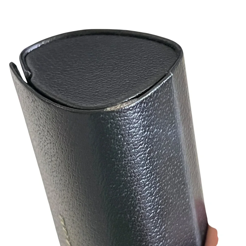 Burberry Leather Hard Shell Eyeglass Sunglass Case‎ Black Luxury Designer Optic